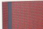 Preview: Folder rust red with small stylized flowers